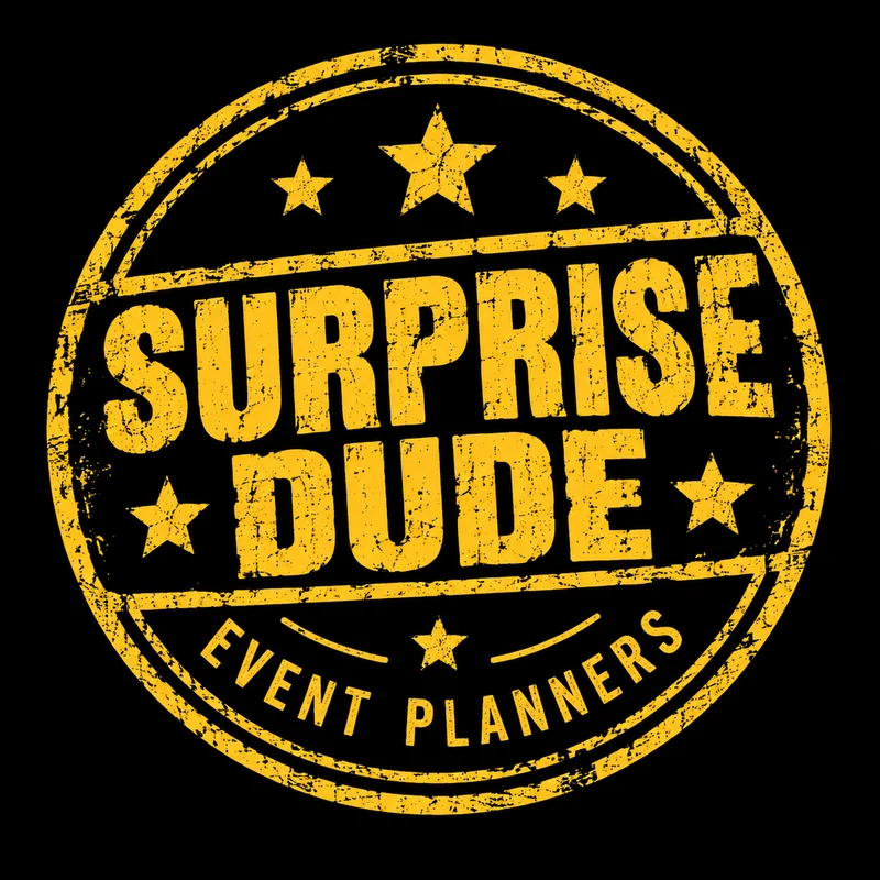 Surprise Dude event planners stamp